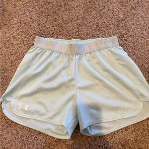 Under Armour Women's Soft Blue Athletic Shorts